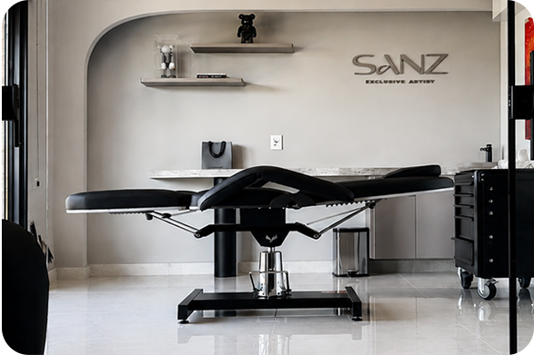 Interior do Studio Sanz em Vinhedo